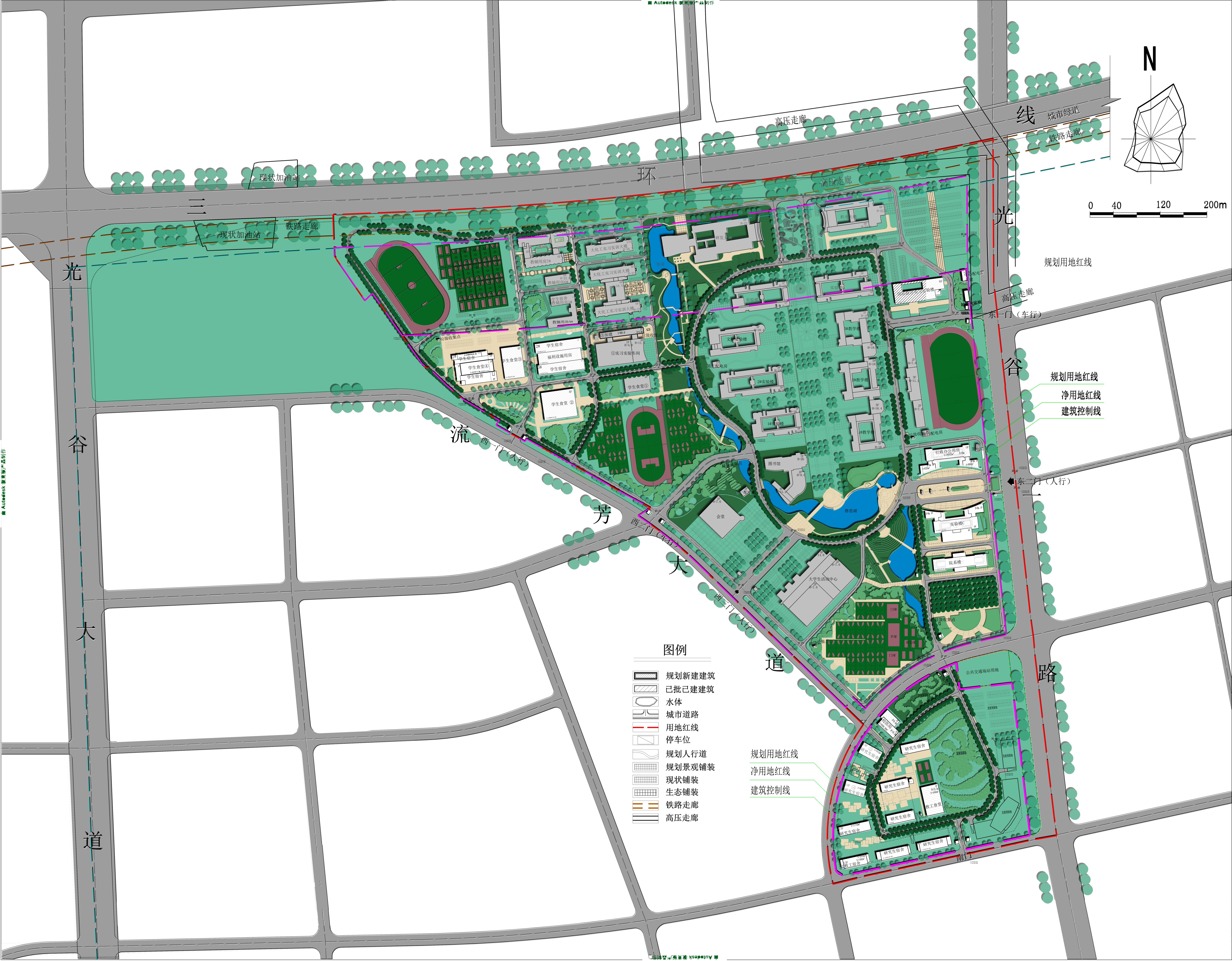 武汉工程大学流芳校区校园规划修编批后公布
